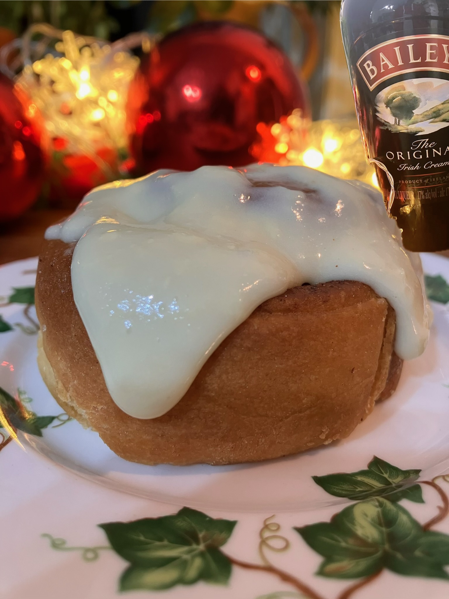 Cinnamon Swirls with Baileys cream cheese frosting
